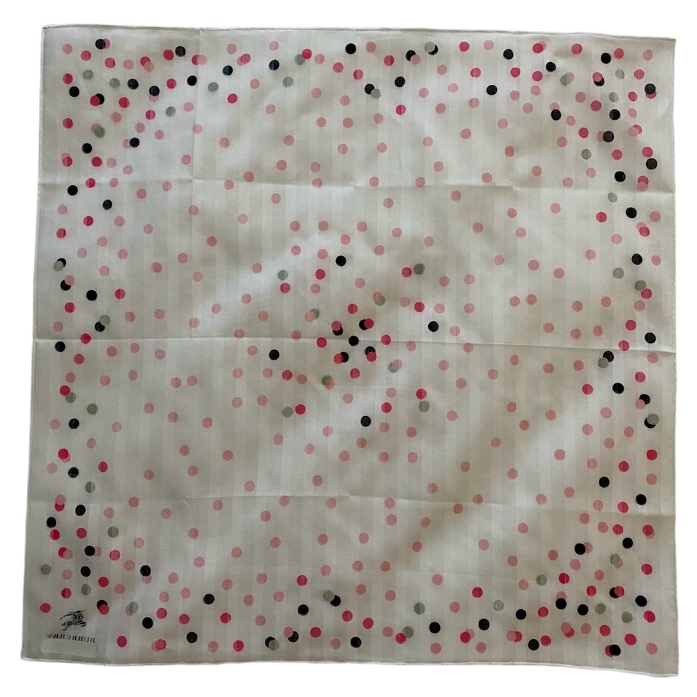New Burberry Polka Dot Pocket Scarf or Headband
